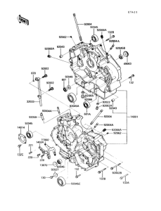 VN750 Картер двигателя