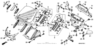 NT700V (ABS) Верхний обтекатель