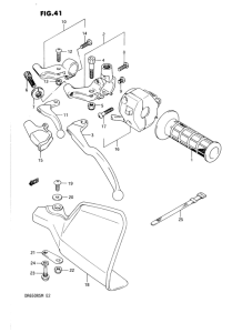 DR650 Left handle switch