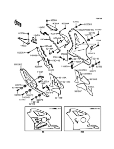 ZX400 Обтекатель нижний