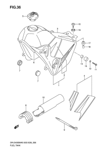 DR-Z400 Tank fuel