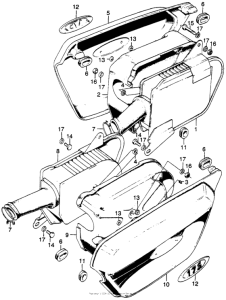 CL175 Air cleaner + air cleaner case k4-k5