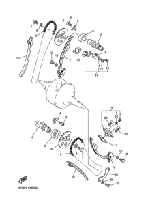 XVS250 Распределительный вал и цепь
