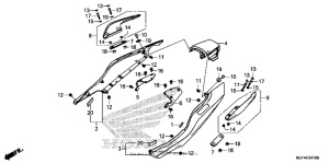 CTX700N DCT Задний обтекатель
