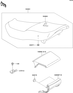 ZX600 Сиденье