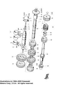 KH100 Transmission / change drum