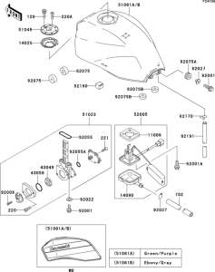 ZR1100 Fuel tank(zr1100-c3)