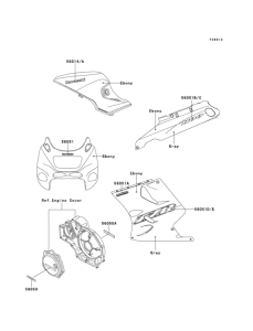 ZX1100 Decals(ebony)(zx1100-g3)