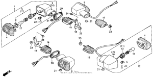 VFR700F Задний фонарь