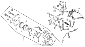 CB750 Передний суппорт