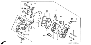 CA125 Передний суппорт
