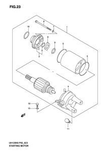 UH125 Стартерный мотор