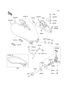 VN250 Топливный бак