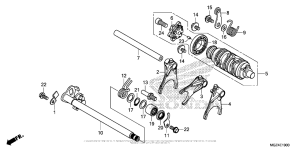 CBR500R (ABS) Вилка переключения передач