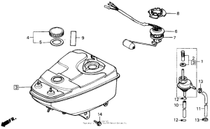 SE50 Топливный бак