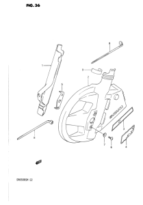 DR650 Передняя вилка cover