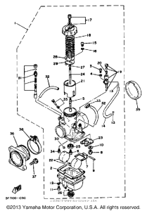 TZ250J Карбюратор