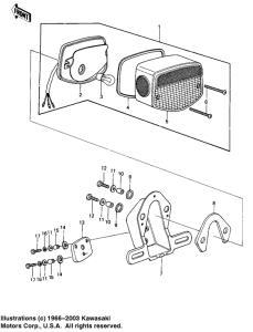 KZ1000 Taillight unit ass`y