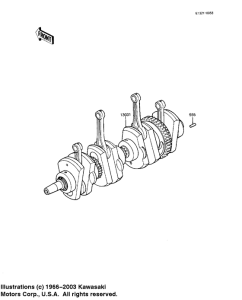 KZ1000 Вал коленчатый