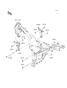 EX250 Крепление двигателя