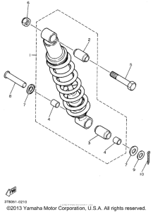 XT600EF Задняя подвеска