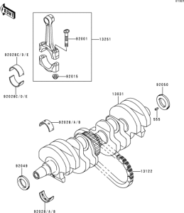 ZR750 Коленвал
