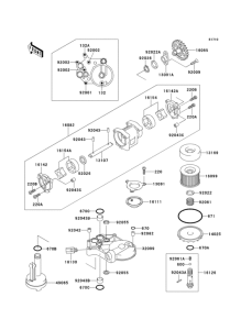 ZX1100 Oil pump / oil filter(1 / 2)