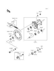  Задняя ступица колеса