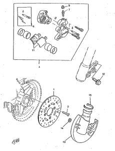 CW50RSX Front brake. caliper
