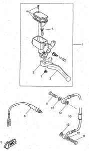 YQ50 Задний торм цилиндр