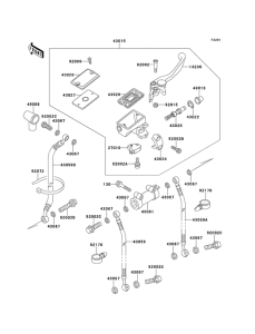 ZX600 Передний тормозной цилиндр