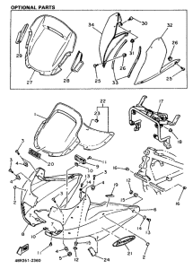 XJ600S (37KW) Motorverkleindung 1