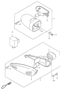 AY50 Поворотники
