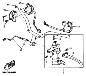 EW50 Handle switch. lever