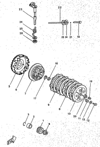 TZR50 Сцепление