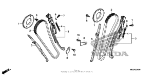 VT750CA Цепь ГРМ