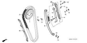 CA125 Цепь грм / натяжное устройство