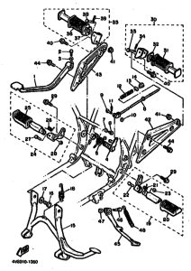 XJ550 Stand. footrest