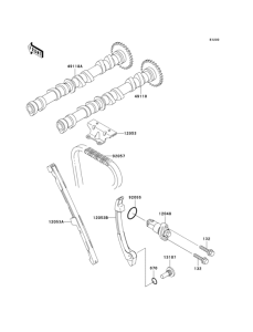 ZX636 Распред вал