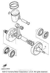 YZ250W Piston & con - rod assembly