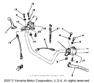 SR250H Handle switch-lever