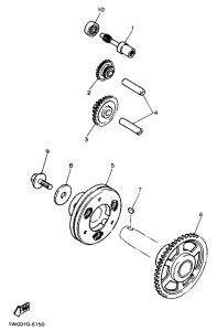 FZR400RR Муфта стартера
