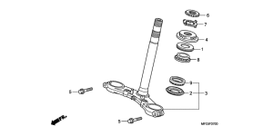 CB600F Траверса нижняя