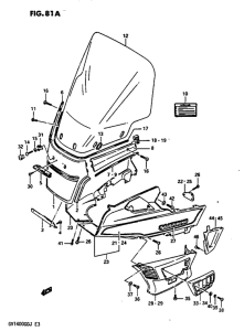 GV1400 Outer cowling model j