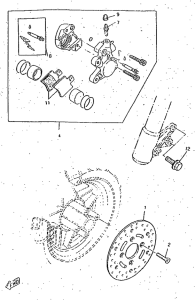 CW50RSP Front brake. caliper