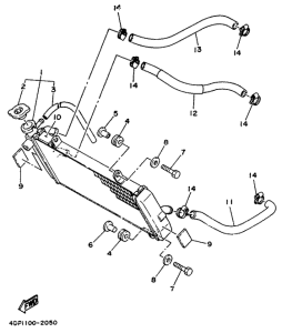 TZ250 Radiator. hose