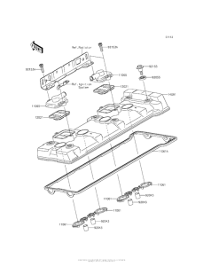 ZX1400 Крышка головки цилиндров