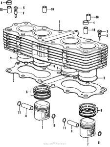 CB350 Cylinder + piston