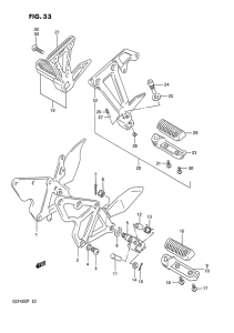 GSF400 Подножки