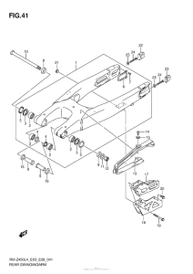 RM-Z450 Rear Swingingarm